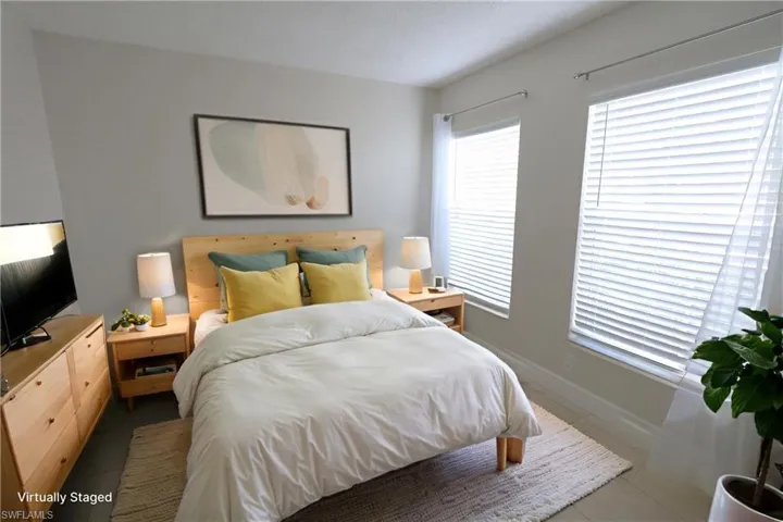 Bedroom with baseboards
