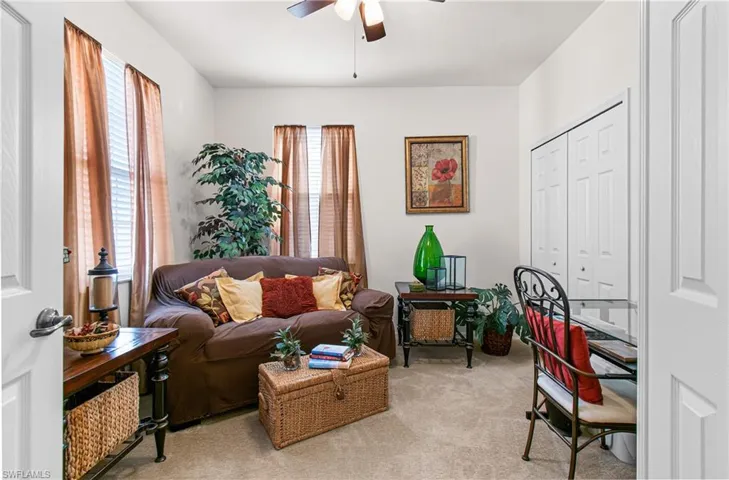 This room could be a Nursery,  bedroom or office/den with closet