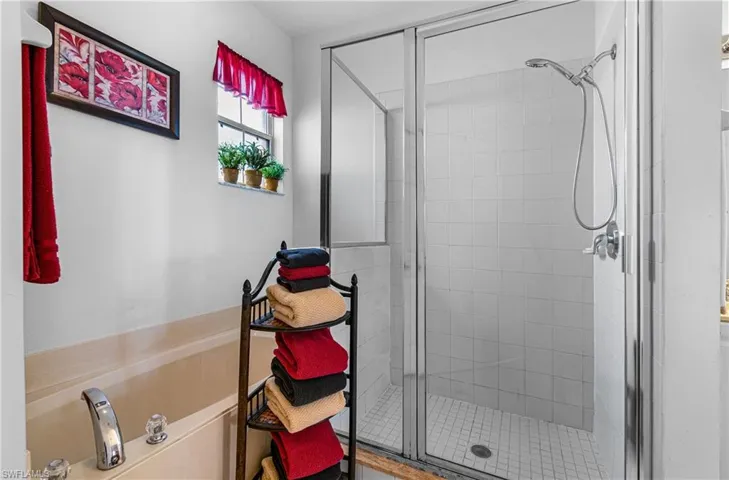 Main Bathroom with a shower stall