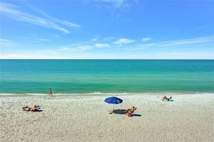 The Naples Diplomat is on a beautiful, quiet beach.