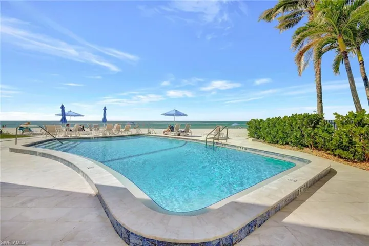 Private pool with beautiful view of the Gulf and sunsets.