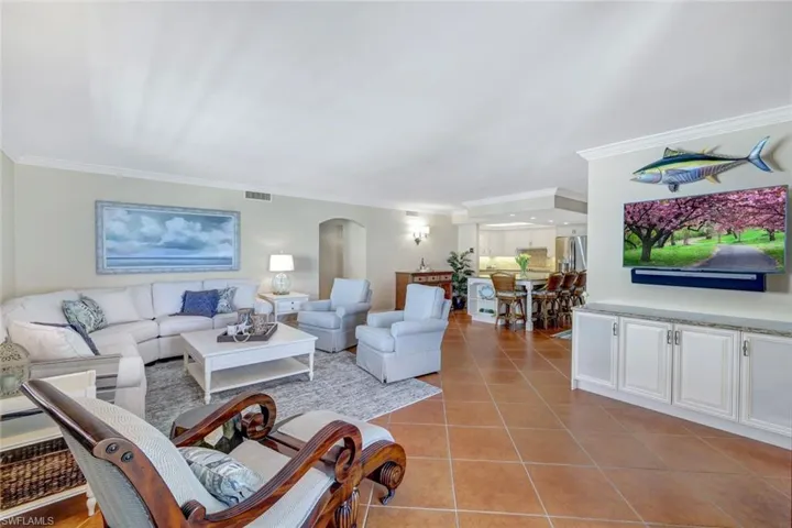 Well-designed, spacious living area.