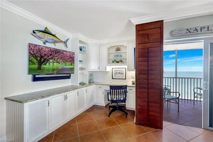 Built-in home office nook.