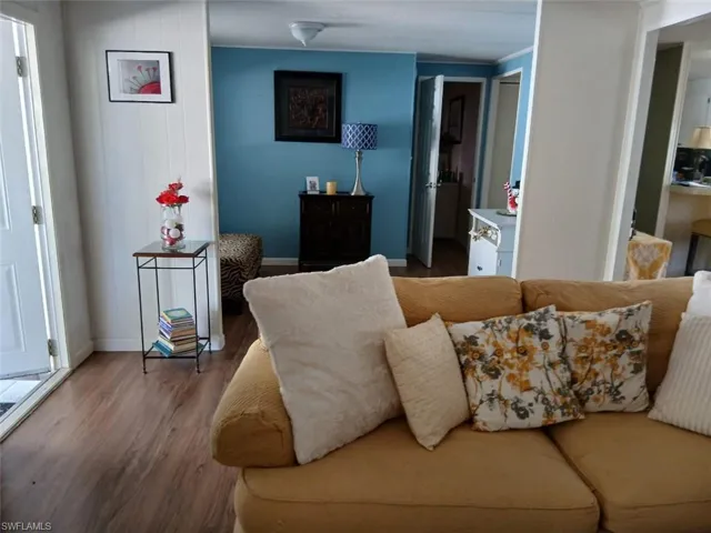 Living area featuring wood finished floors
