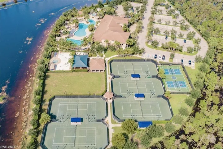 Birds eye view of property