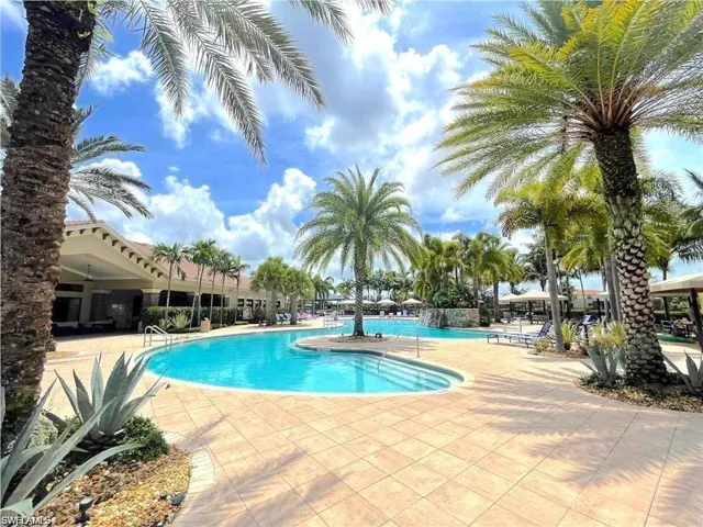 View of pool with a patio