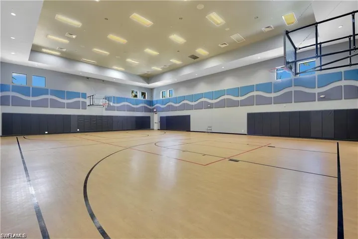 View of basketball court
