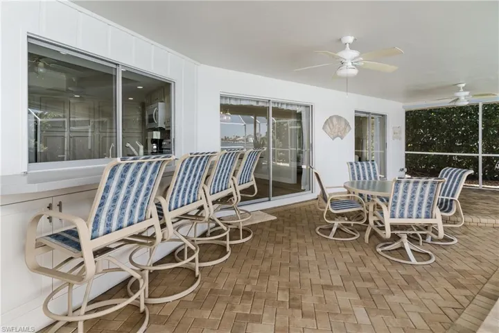 A lot of space for outside dining