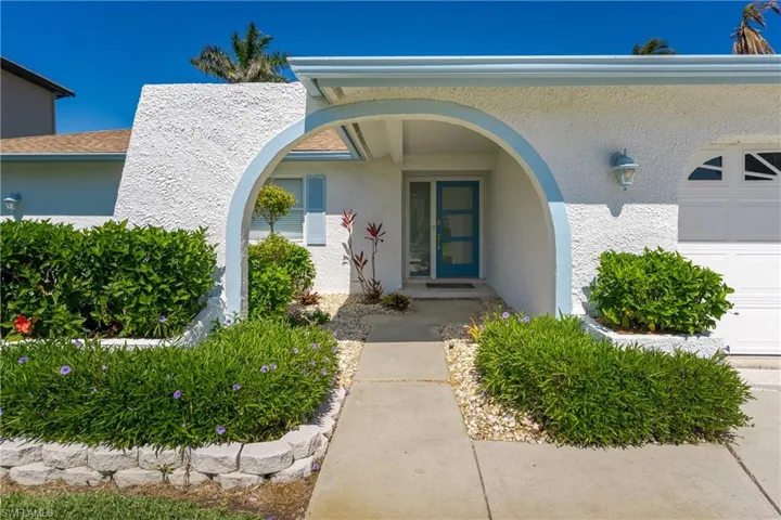 Covered entry - unique front door