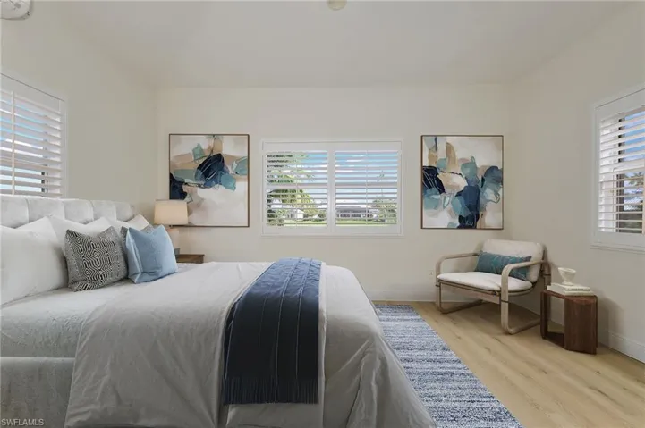 Virtual Staging/Detached cabana off of the pool w/1/2 bath.  Could be Studio, Guest Suite, Office, work out area etc.