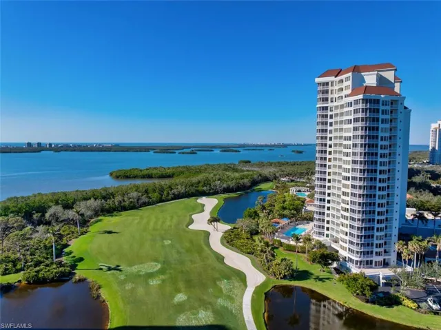 Vistas tower on golf course