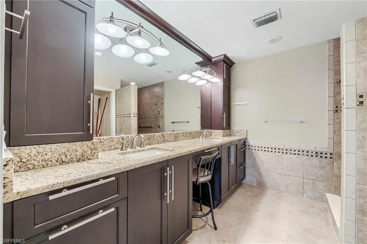 Tall, double vanity