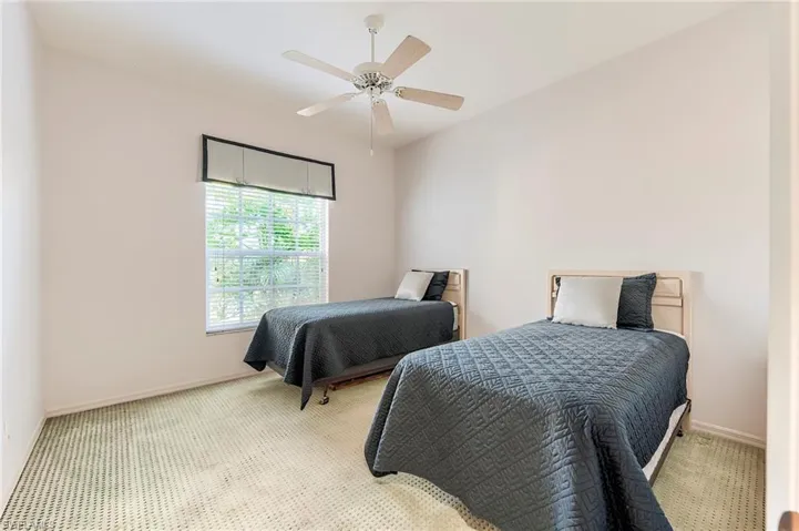 Guest bedroom comes with twin beds