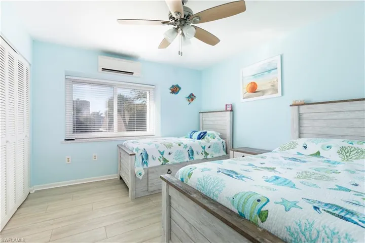 Bedroom 2 with a double and a twin bed