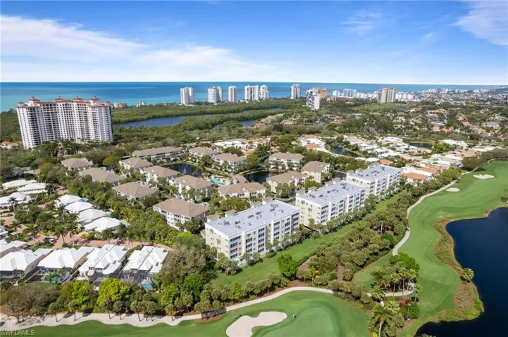 Aerial of 7687 Pebble Creek building.