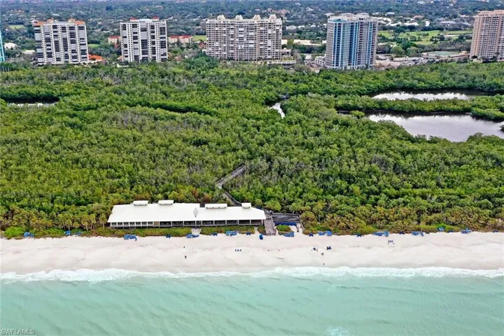 Pelican Bay beachfront pavilion (north) - Marker 36.