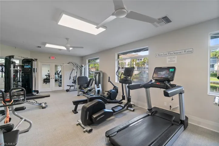 Pebble Creek fitness center.
