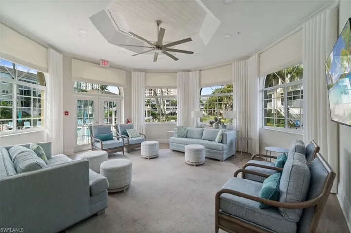 Pebble Creek interior club room.