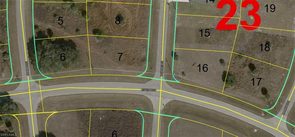 Lot located at the corner of Aspen Blvd & Inwood Rd (North Side).  Lot #6.