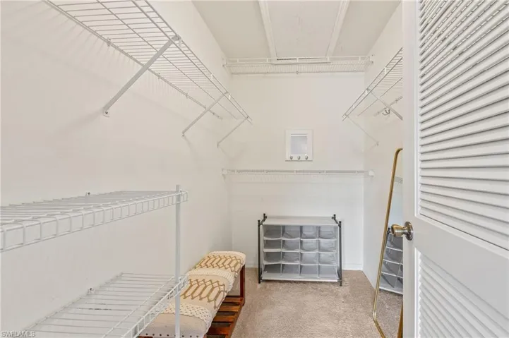 Large walk-in closet in primary bedroom