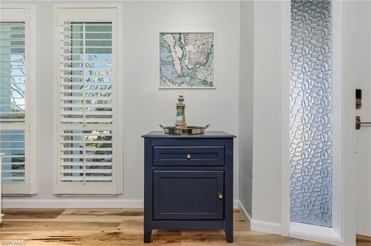 Stylish entryway.