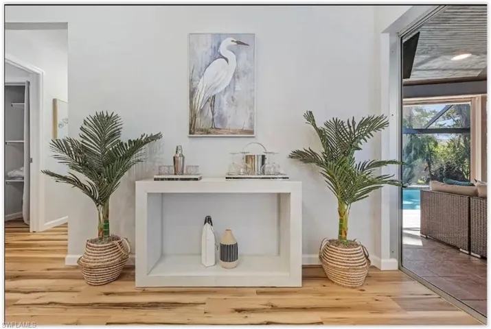 The space exudes a luxe living environment.