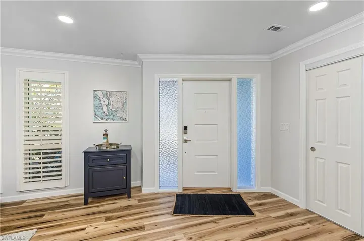 Bright and inviting entrance way into the home.