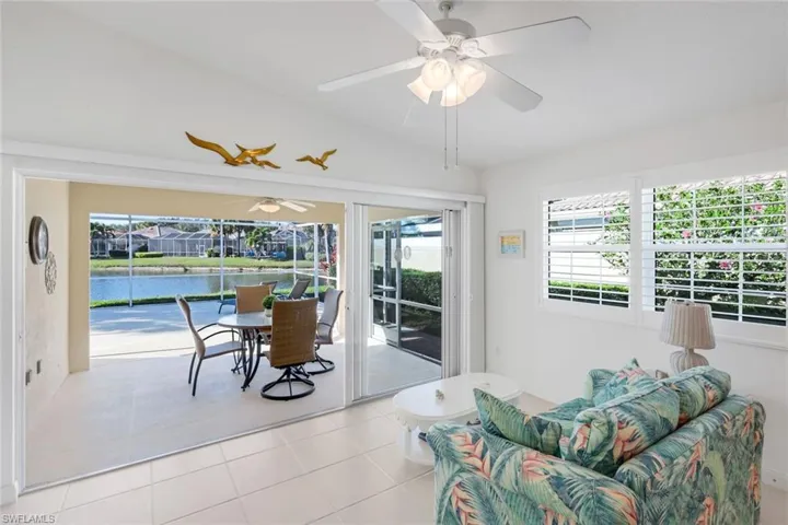 Living room area with gorgeous lake view from your slider and patio area.