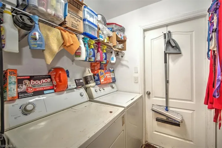 Laundry area featuring washer and dryer