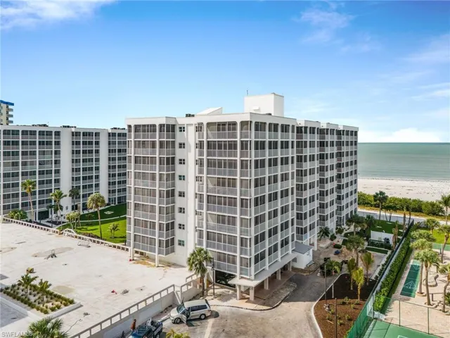 Aerial of the building