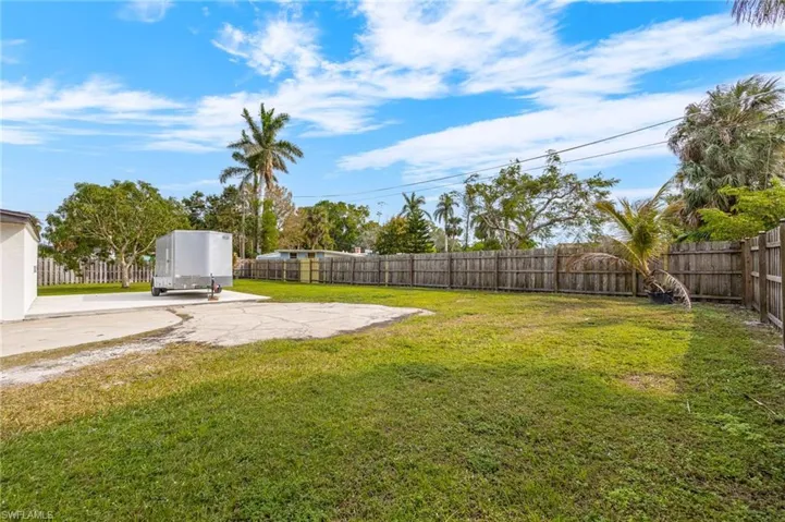View of yard with a patio