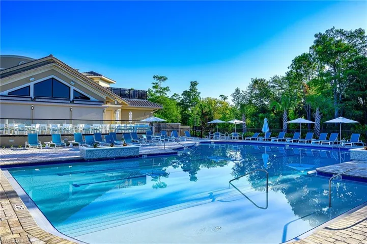 Resort pool, cabana bar