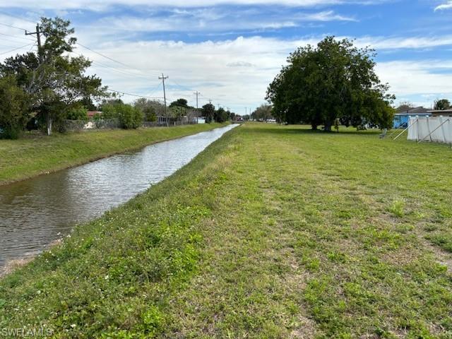 canal outside rear fence