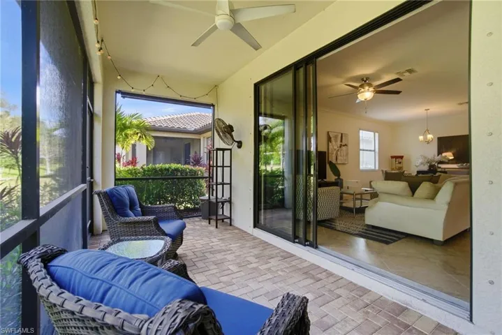 The patio space allows you to bring the outdoors in!