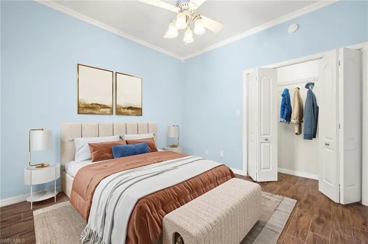 3rd bedroom virtually staged as bedroom