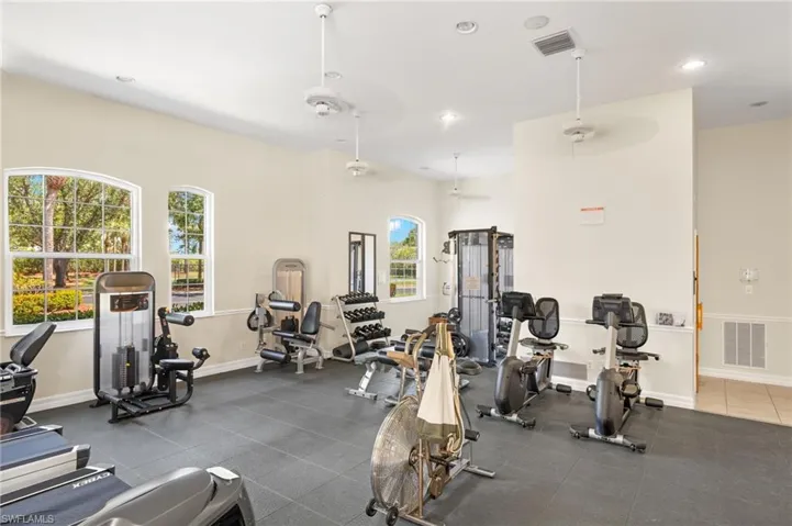 Full array of exercise equipment