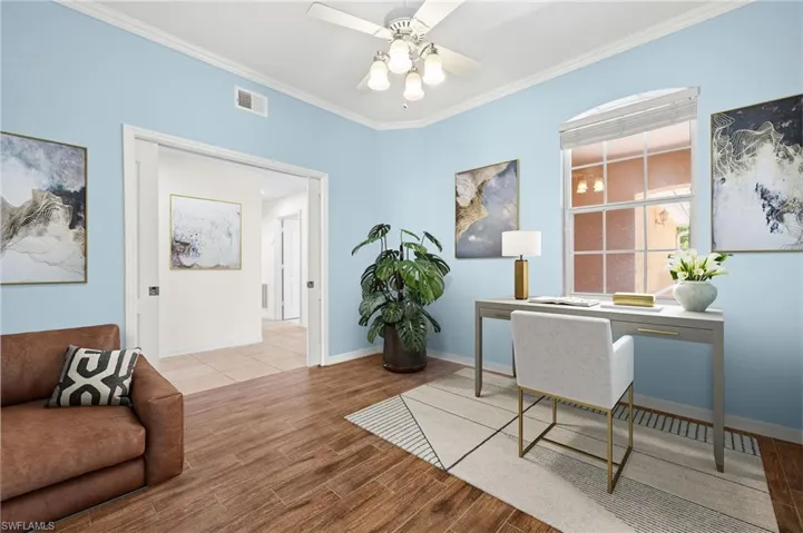 3rd bedroom virtually staged as a bedroom