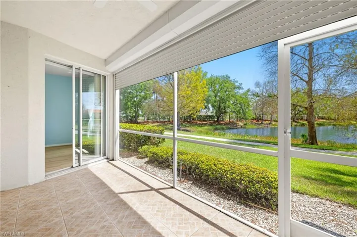 Lanai has electric hurricane shutters
