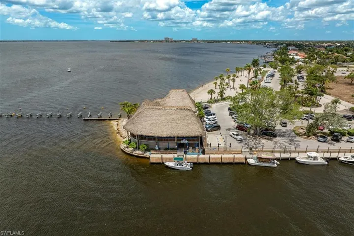 The Boathouse beachfront restaurant at the city's only beach -- located just around the corner.