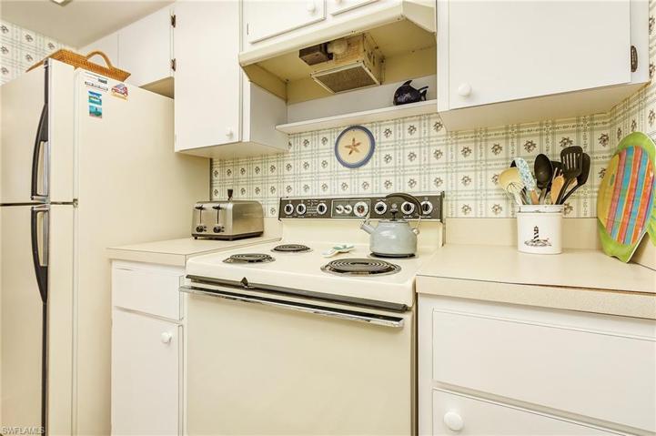 Galley kitchen.
