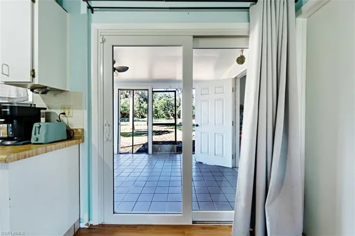 Entryway featuring wood finished floors