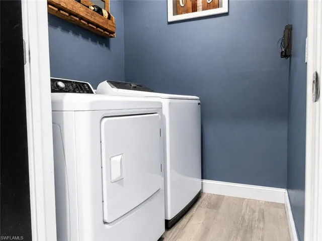 downstairs laundry room