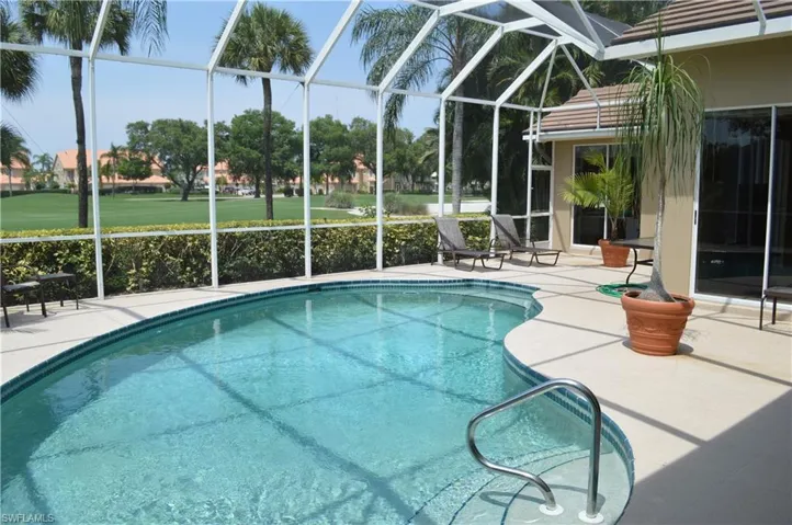 In ground heated pool