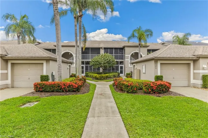 Front walk up from garage