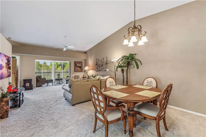from kitchen to dining to living room to golf lanai