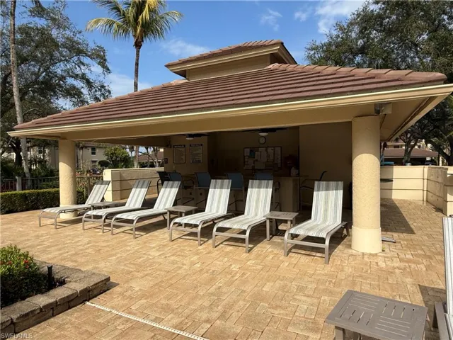 View of patio / terrace with a bar