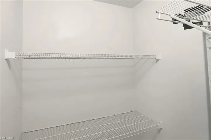 Guest bedroom walk-in closet