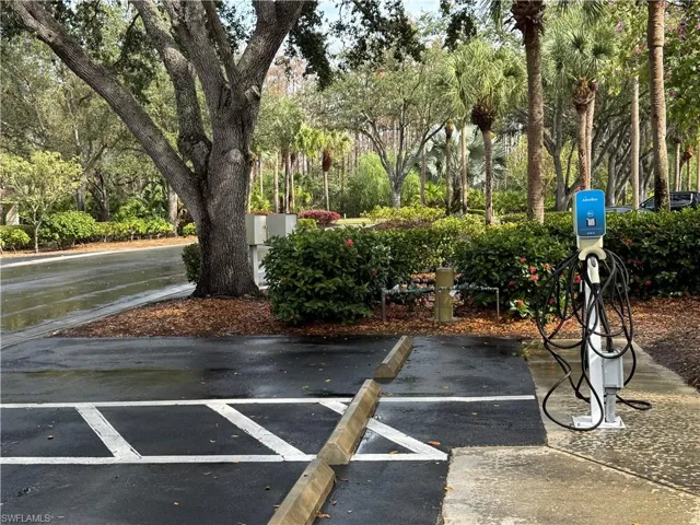 Electric car charging station