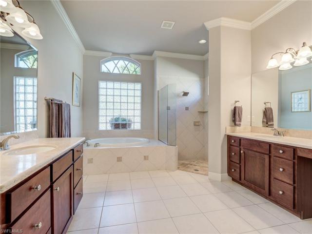 Master bath with dual vanities