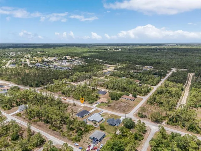 Drone / aerial view of a heavily wooded area